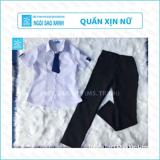 QUẦN XỊN NỮ MÀU ĐEN - THPT CHÂU VĂN LIÊM